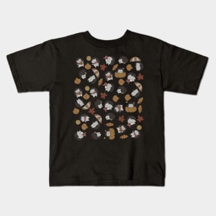 Funny Fall Hedgehogs 4.0 Kids T-Shirt